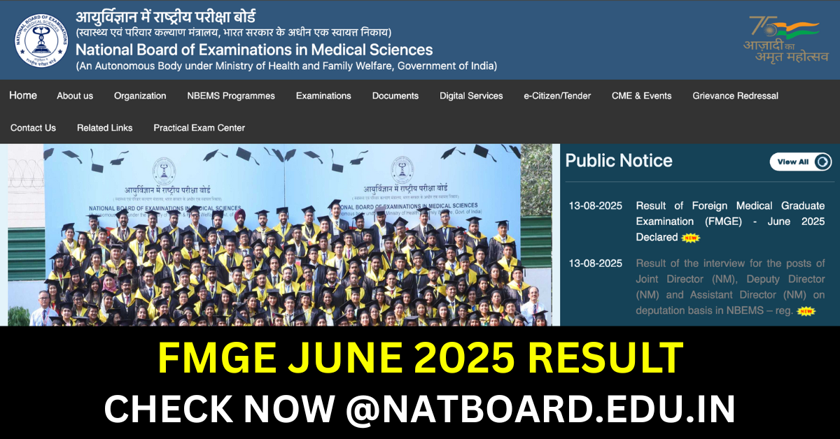 FMGE June 2025 Result