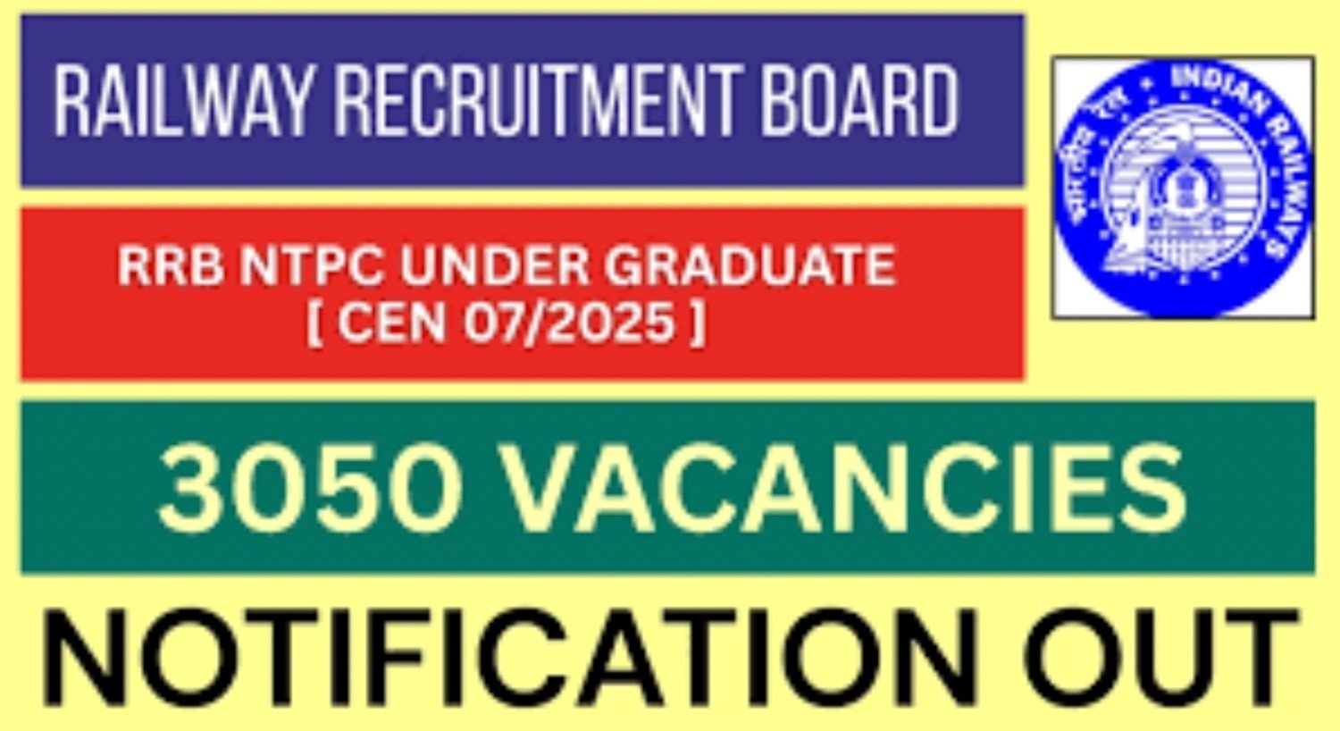 RRB Recruitment 2025: Apply Now for NTPC Under Graduate Positions