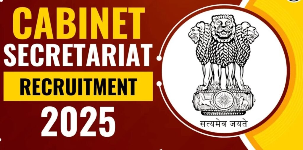 Cabinet Secretariat Hiring: Apply Now for Deputy Field Officer Recruitment 2025