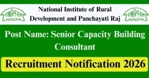 NIRDPR Hiring: Apply Now for 2026 Consultant Recruitment Opportunities
