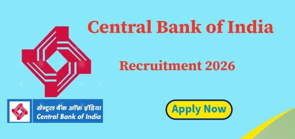 Central Bank of India Hiring Specialist Officers – Apply Now for 2026
