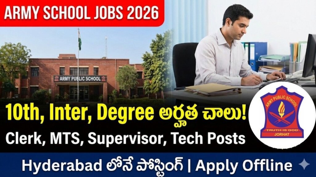 Army Public School Golconda Recruitment 2026: Apply Now for Exciting Hiring Opportunities
