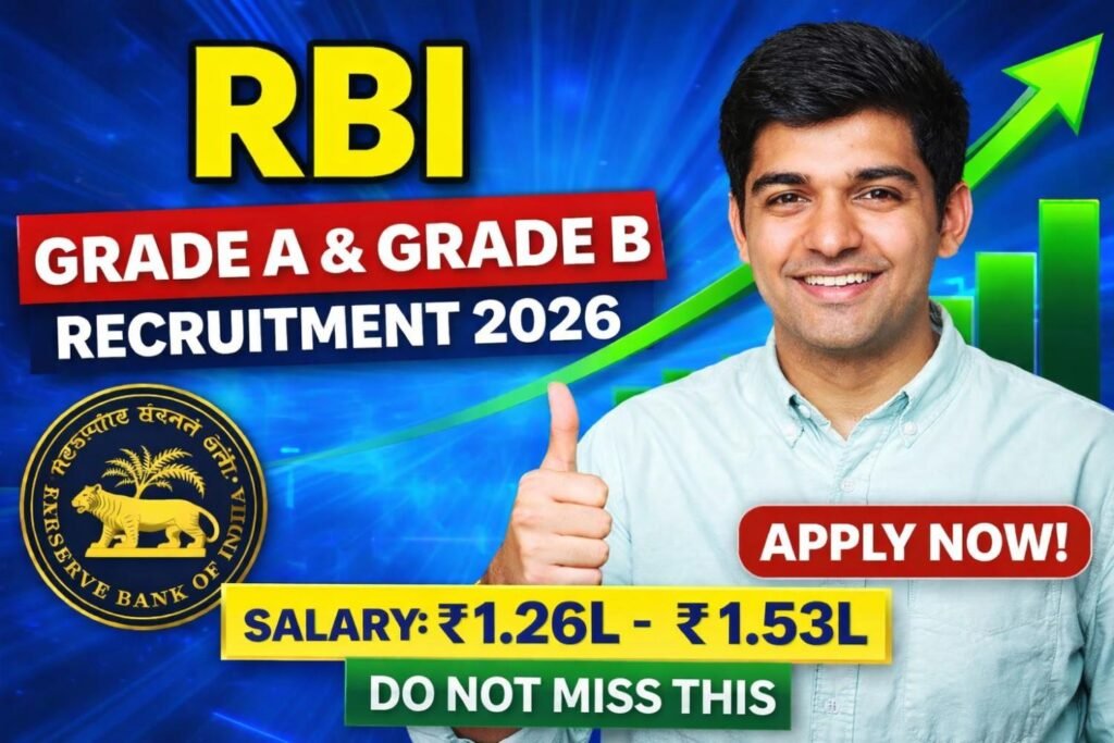 Reserve Bank of India Hiring: Apply Now for Grade A & B Recruitment 2026