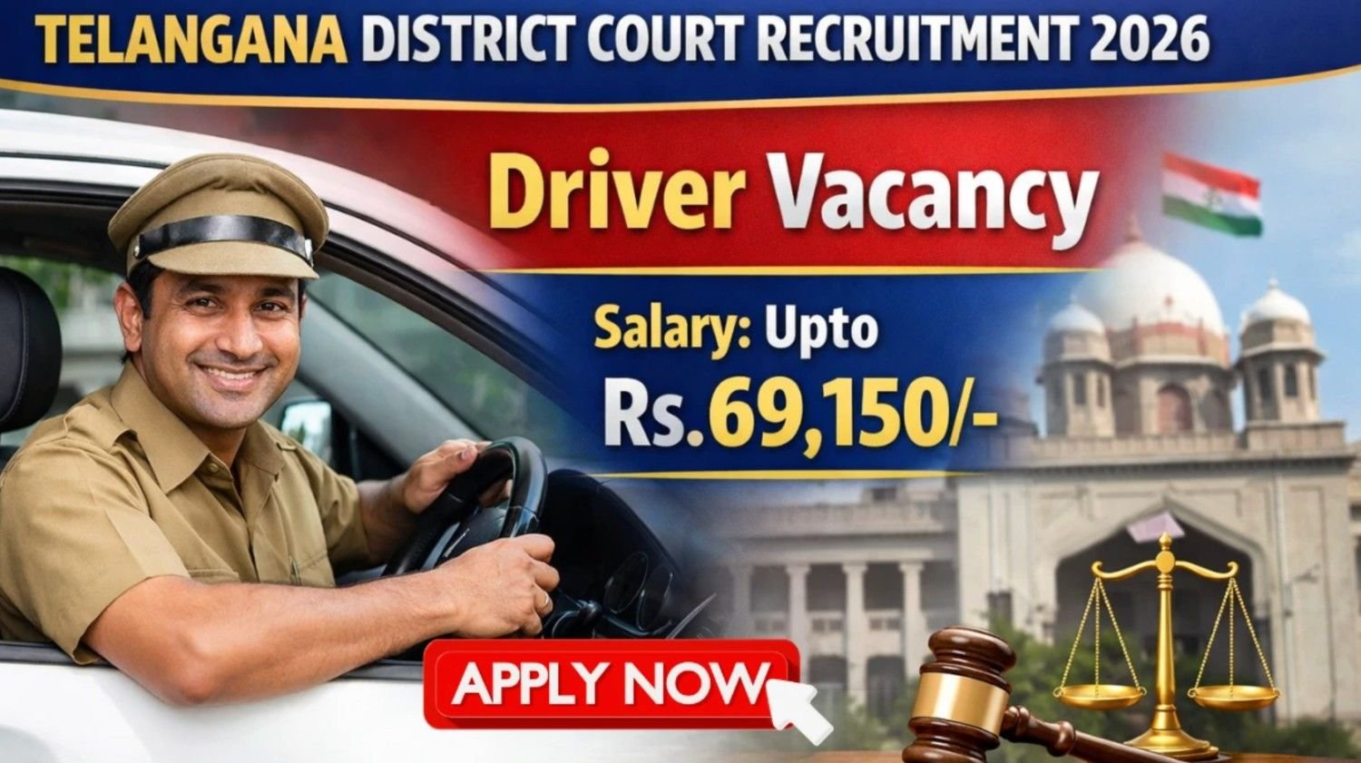 Telangana High Court Hiring: Driver Recruitment 2026 - Apply Now!
