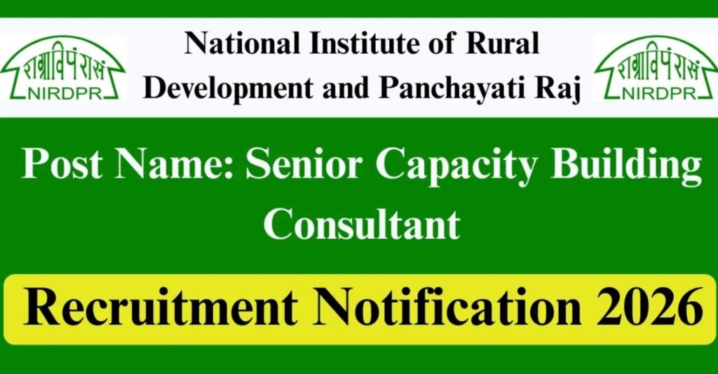 NIRDPR Hiring 2026: Exciting Recruitment Opportunities – Apply Now!