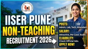 IISER Pune Recruitment 2026: Apply Now for Multiple Non-Teaching Vacancies
