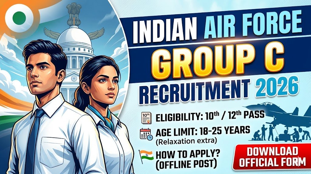 Indian Air Force Recruitment 2026: Apply Now for Group C Positions