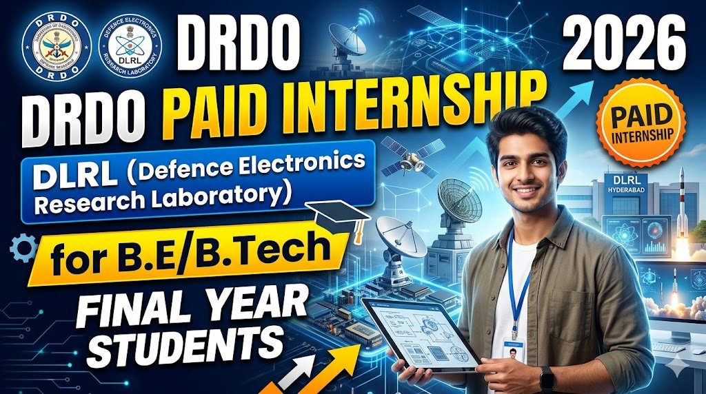 DLRL DRDO Hiring Paid Internship 2026: Apply Now for Opportunities