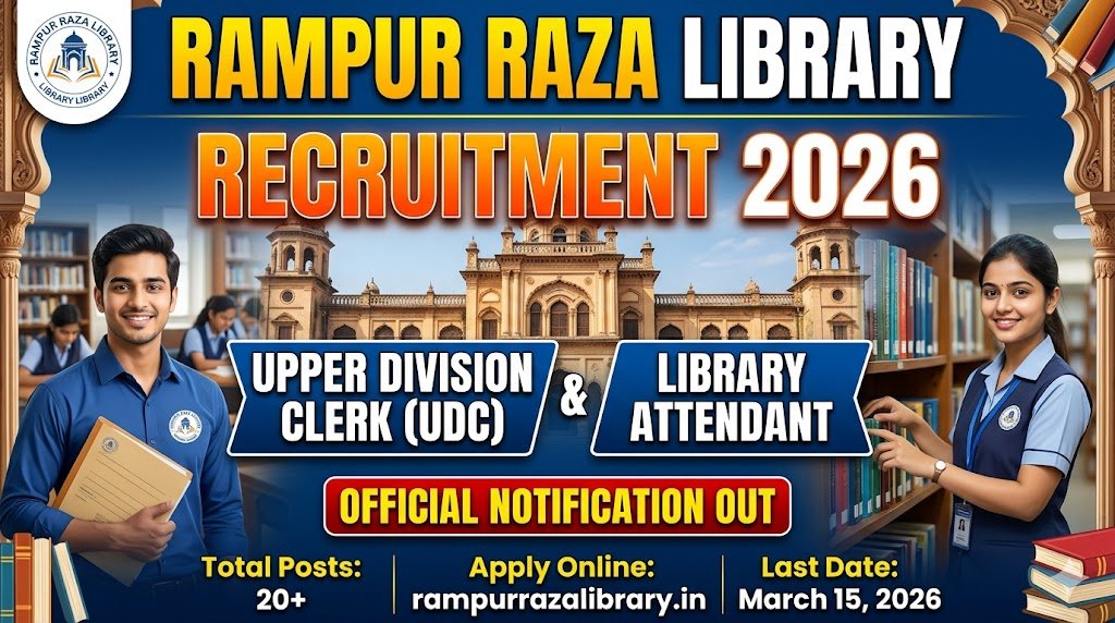 Rampur Raza Library Recruitment 2026: Hiring for Clerk & Attendant - Apply Now!