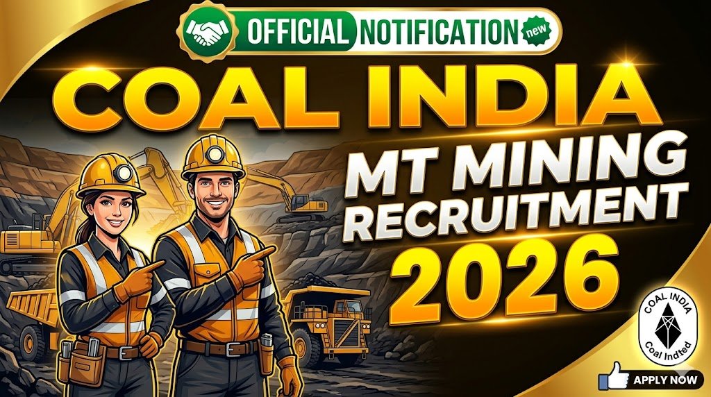 Coal India MT Mining Recruitment 2026 – Apply Now Through GATE 2025