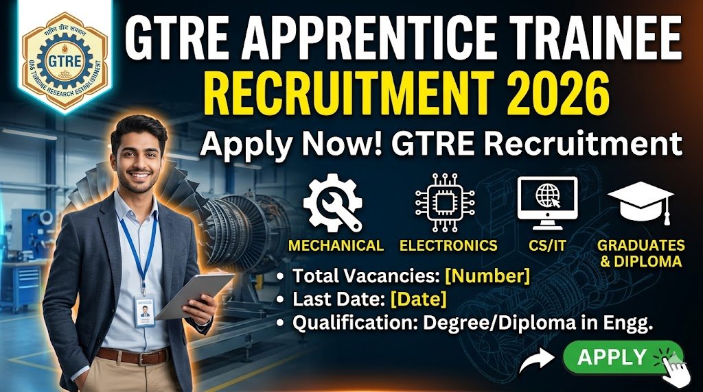 GTRE Recruitment 2026: 150 Apprentice Hiring - Apply Now!