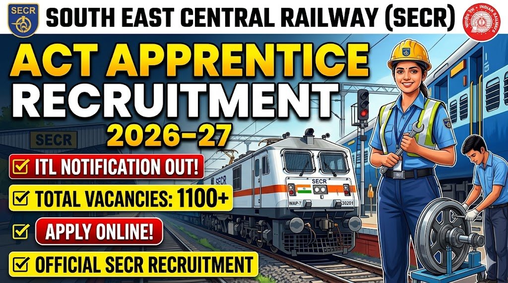 South East Central Railway Recruitment 2026-27: Apply Now for Apprenticeships