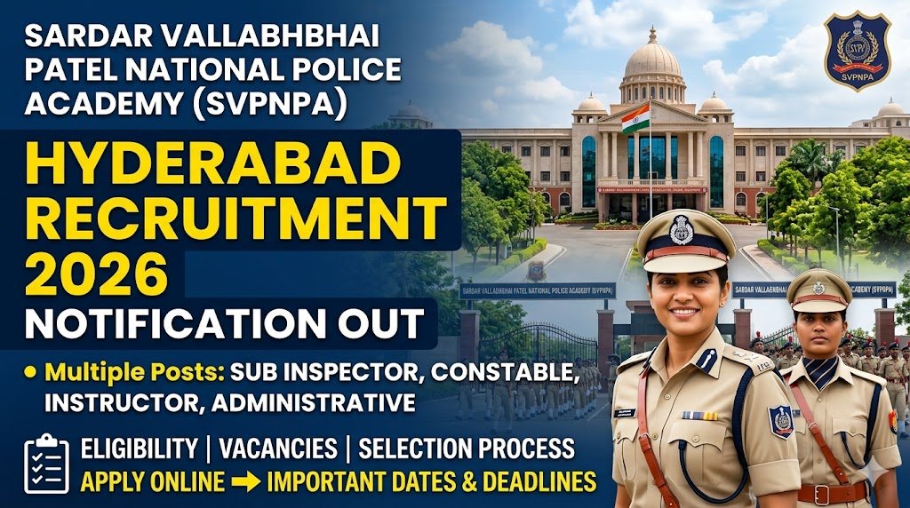SVPNPA Hyderabad Hiring: Apply Now for Government Recruitment 2025