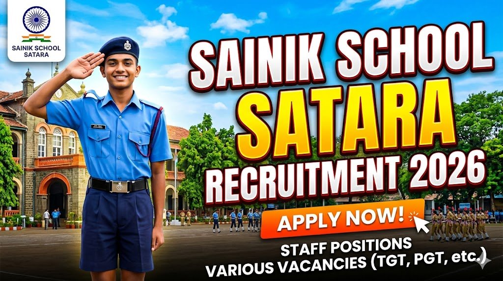 Sainik School Satara Hiring 2026: Recruitment Open, Apply Now!