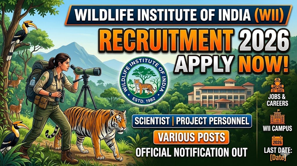 Wildlife Institute of India Recruitment 2026: Apply Now for Hiring Opportunities