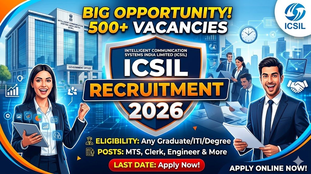 ICSIL Hiring 2026: Apply Now for DEO & MTS Recruitment