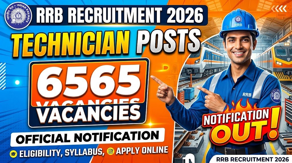 RRB Recruitment 2026: Apply Now for 6565 Technician Vacancies