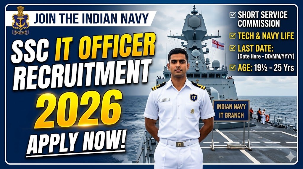 Indian Navy Recruitment 2026: Apply Now for SSC IT Officer