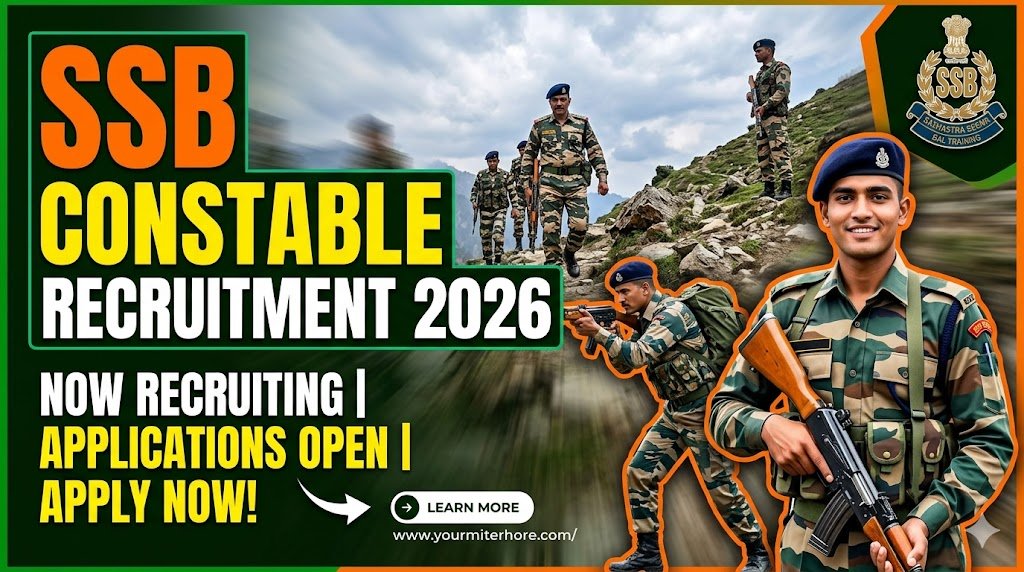 SSB Recruitment 2026: Apply Now for Constable (GD) Positions