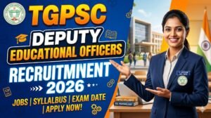 TGPSC Hiring: Apply Now for Deputy Educational Officers Recruitment 2026