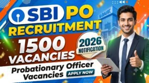 State Bank of India Hiring 1500 PO Vacancies – Apply Now!