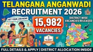 Telangana Women Development & Child Welfare Recruitment 2026: 15,982 Hiring Opportunities