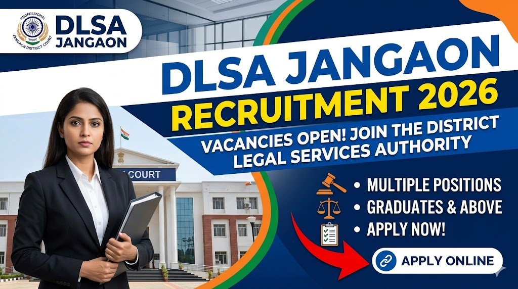 DLSA Jangaon Hiring 2026: Apply Now for Multiple Positions