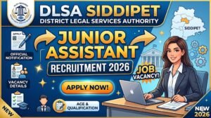 DLSA Siddipet Hiring: Junior Assistant Recruitment 2026 - Apply Now!